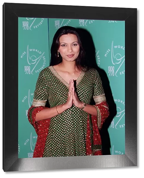 Diana Hayden, Miss India and winner of the Miss World beauty contest in 1997