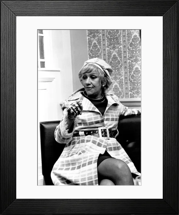 Framed Print : Singer Dorothy Squires pictured at the Newcastle City Hall 3 May 1972