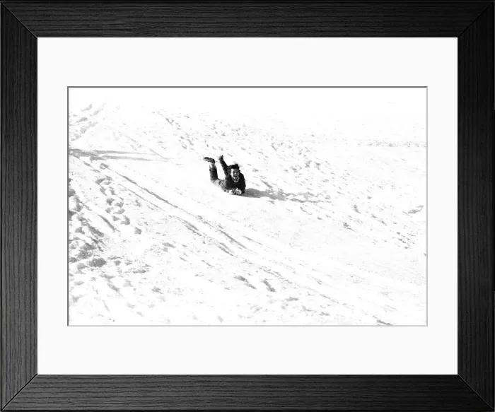 Framed Print : Winter Weather - Snow Scenes 20 February 1986 - Rural scene in Northumberland Framed Print : Winter Weather - Snow Scenes 20 February 1986 - Rural scene in Northumberland