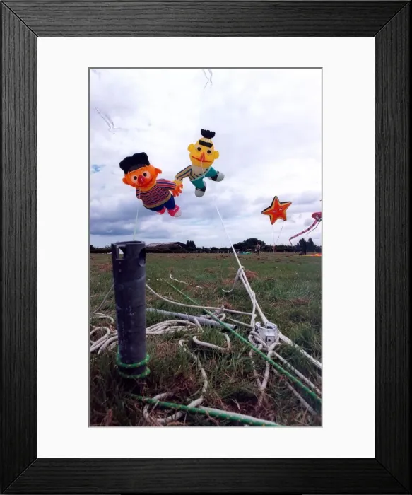 Framed Print : A participant in the annual kite festival at Washington in July 1996 Framed Print : A participant in the annual kite festival at Washington in July 1996