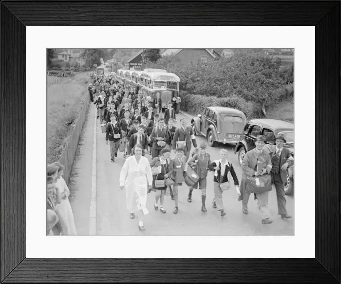 Framed Print : Evacuations of civilians in Britain during World War II was designed to save Framed Print : Evacuations of civilians in Britain during World War II was designed to save