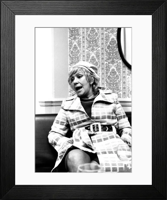 Framed Print : Singer Dorothy Squires pictured at the Newcastle City Hall 3 May 1972 Framed Print : Singer Dorothy Squires pictured at the Newcastle City Hall 3 May 1972