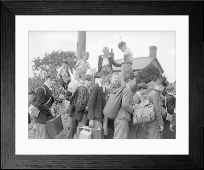 Framed Print : Evacuations of civilians in Britain during World War II was designed to save
