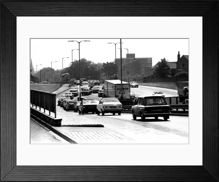 Framed Print : General scenes of traffic scenes in Newcastle - Traffic jams on the Coast Road at Heaton Framed Print : General scenes of traffic scenes in Newcastle - Traffic jams on the Coast Road at Heaton