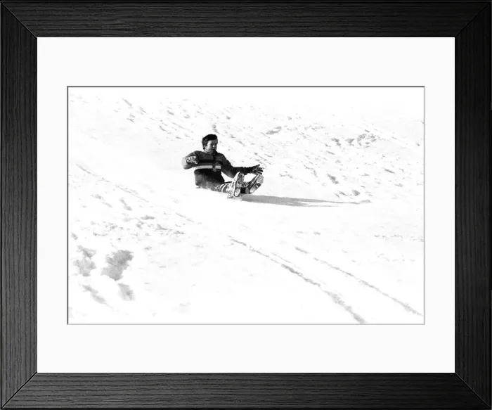 Framed Print : Winter Weather - Snow Scenes 20 February 1986 - Rural scene in Northumberland Framed Print : Winter Weather - Snow Scenes 20 February 1986 - Rural scene in Northumberland