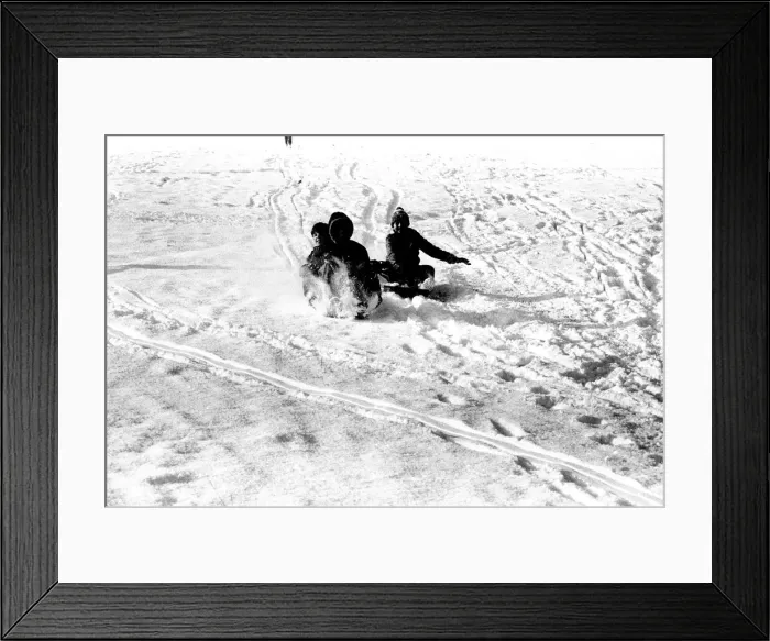 Framed Print : Winter Weather - Snow Scenes 20 February 1986 - Rural scene in Northumberland Framed Print : Winter Weather - Snow Scenes 20 February 1986 - Rural scene in Northumberland