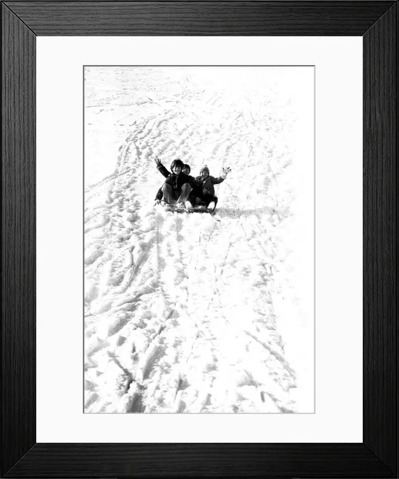 Framed Print : Winter Weather - Snow Scenes 20 February 1986 - Rural scene in Northumberland Framed Print : Winter Weather - Snow Scenes 20 February 1986 - Rural scene in Northumberland