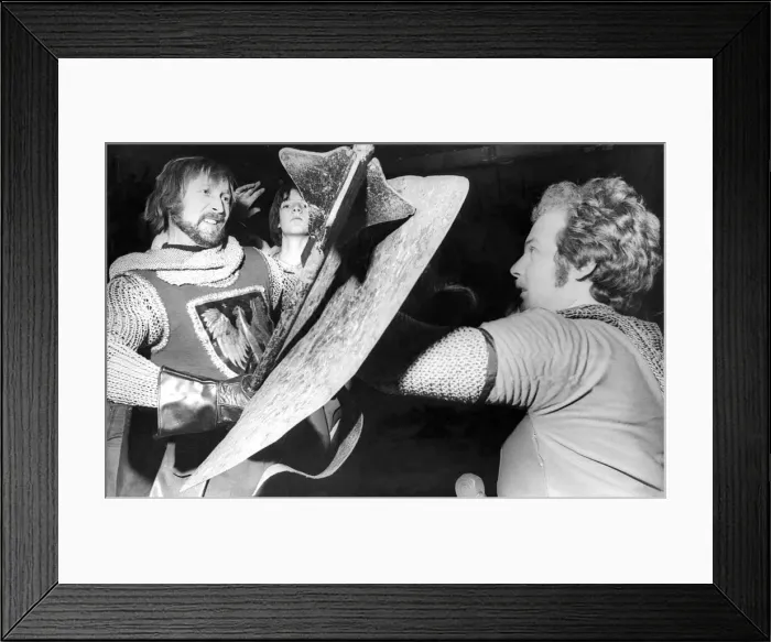 Framed Print : Bill Calvert and Ian Ericson of The Eagle Of The North Historical Group at a weekly Framed Print : Bill Calvert and Ian Ericson of The Eagle Of The North Historical Group at a weekly