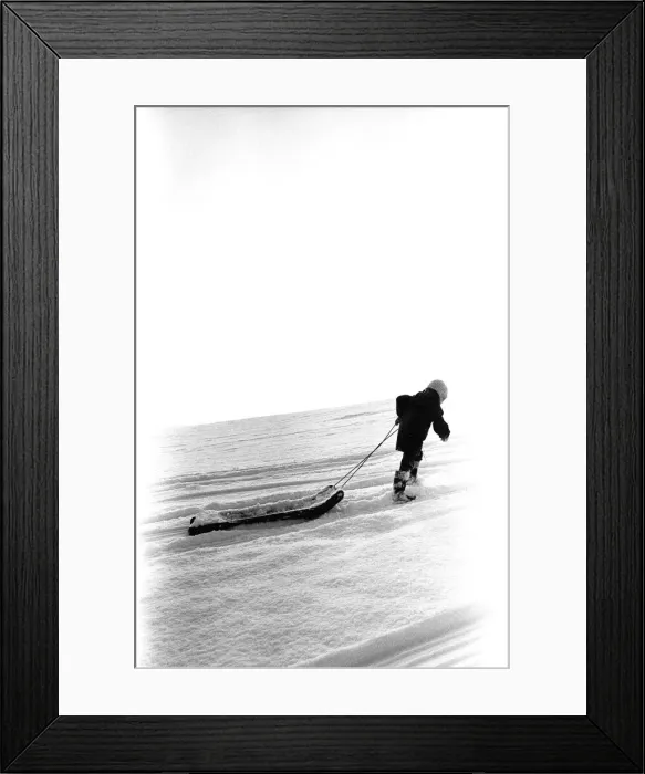 Framed Print : Winter Weather - Snow Scenes 20 February 1986 - Rural scene in Northumberland Framed Print : Winter Weather - Snow Scenes 20 February 1986 - Rural scene in Northumberland