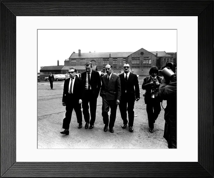 Framed Print : The Minister of Technology Mr. Anthony Wedgewood Benn visiting Palmers Shipyard Framed Print : The Minister of Technology Mr. Anthony Wedgewood Benn visiting Palmers Shipyard