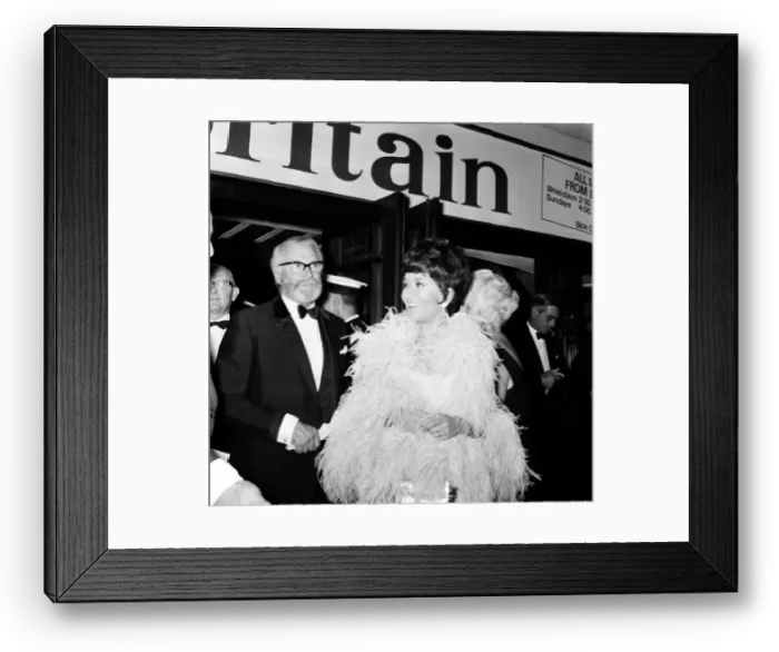 Framed Print : Premiere of The battle of Britain. Stars arriving for the premiere Framed Print : Premiere of The battle of Britain. Stars arriving for the premiere