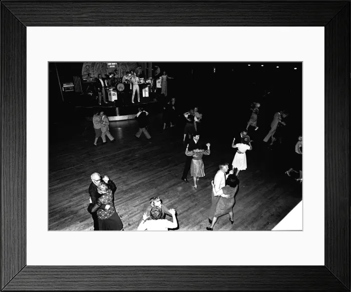 Framed Print : Dancers enjoy an afternoon tea dance, along to the Don Smith band Framed Print : Dancers enjoy an afternoon tea dance, along to the Don Smith band