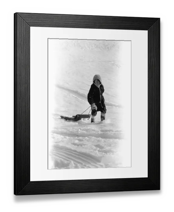 Framed Print : Winter Weather - Snow Scenes 20 February 1986 - Rural scene in Northumberland Framed Print : Winter Weather - Snow Scenes 20 February 1986 - Rural scene in Northumberland