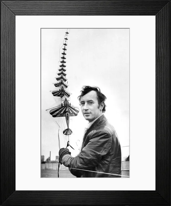 Framed Print : High flyer Malcolm goodman recksons hes a record-breaker at pulling a few strings