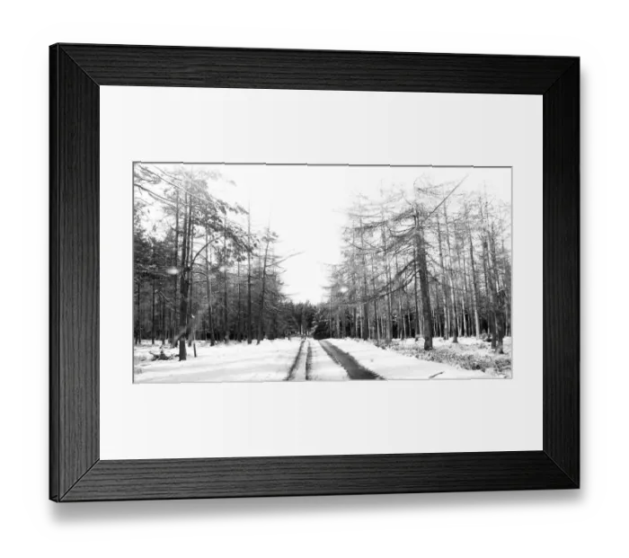 Framed Print : Winter Weather - Snow Scenes 11 March 1982 - Rural scene in Northumberland