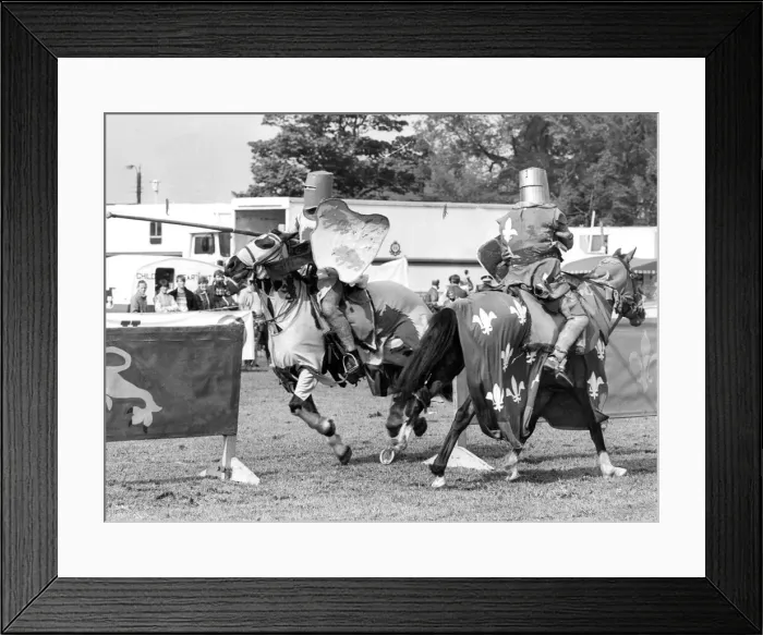 Framed Print : The Nottingham Jousting Association members in combat at the Cramlington Show in June Framed Print : The Nottingham Jousting Association members in combat at the Cramlington Show in June