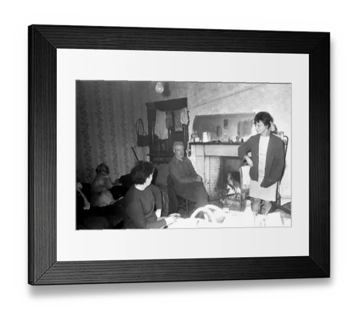 Framed Print : Slum and derelict housing in the West end of Newcastle 1 May 1970 - Slums The Interior of Framed Print : Slum and derelict housing in the West end of Newcastle 1 May 1970 - Slums The Interior of