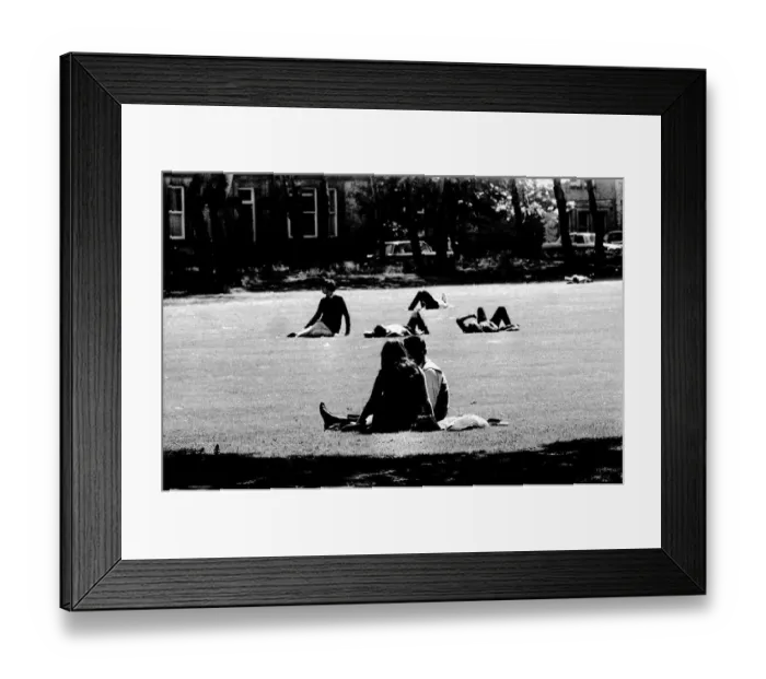 Framed Print : Summer weather scenes June 1970 - People enjoy a rare sunny day sunbathing in Brandling Framed Print : Summer weather scenes June 1970 - People enjoy a rare sunny day sunbathing in Brandling