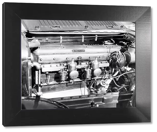 This Bentley six-cylinder engine allows the Speed Six model to go above the 100 m. p. h