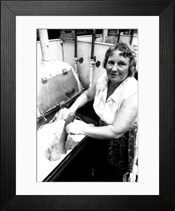 Framed Print : The last remaining corporation wash house on Shipley Street, Byker