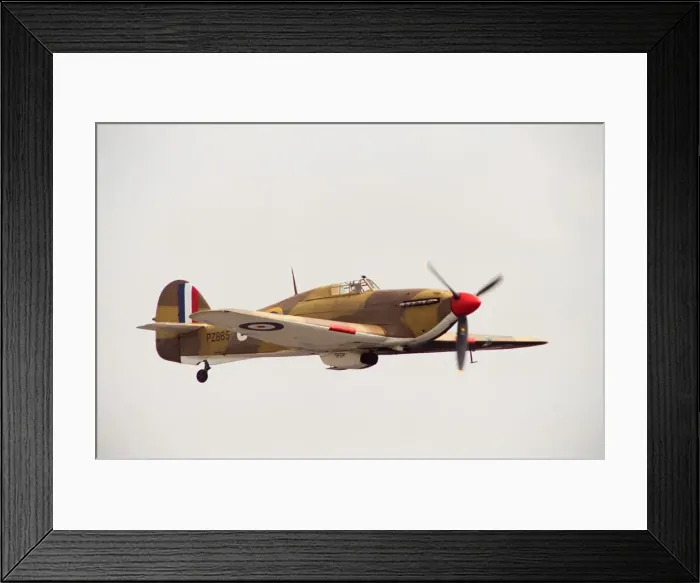 Framed Print : Hawker Hurricane WW2 fighter aircraft, flown by the RAF in the Battle of Britain