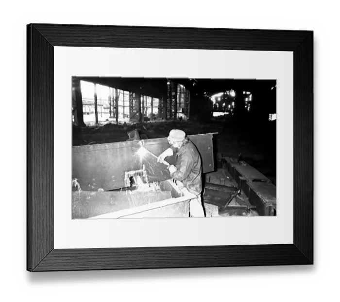 Framed Print : Consett Steelworks being demolished in 1981. 09 / 01 / 81 Framed Print : Consett Steelworks being demolished in 1981. 09 / 01 / 81