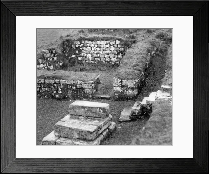Framed Print : The Roman fort at Housesteads is being inspected by H. M. Office of works in January 1934 Framed Print : The Roman fort at Housesteads is being inspected by H. M. Office of works in January 1934