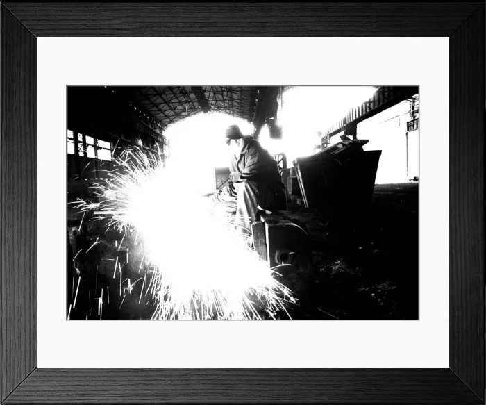 Framed Print : Consett Steelworks being demolished in 1981. 09 / 01 / 81 Framed Print : Consett Steelworks being demolished in 1981. 09 / 01 / 81