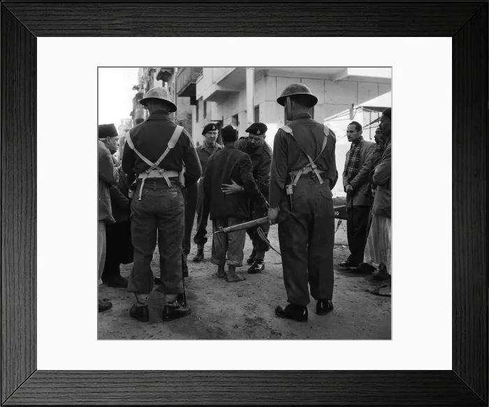Framed Print : Suez Crisis 1956 Troops of D Company 1st Battalion Argyll Framed Print : Suez Crisis 1956 Troops of D Company 1st Battalion Argyll