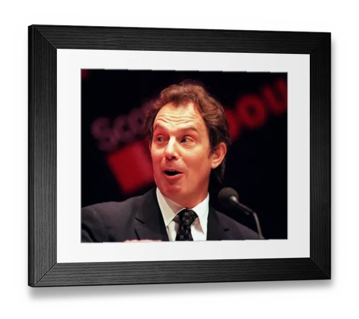 Framed Print : Tony Blair Prime Minister March 1999 at the Scottish Labour Party Conference