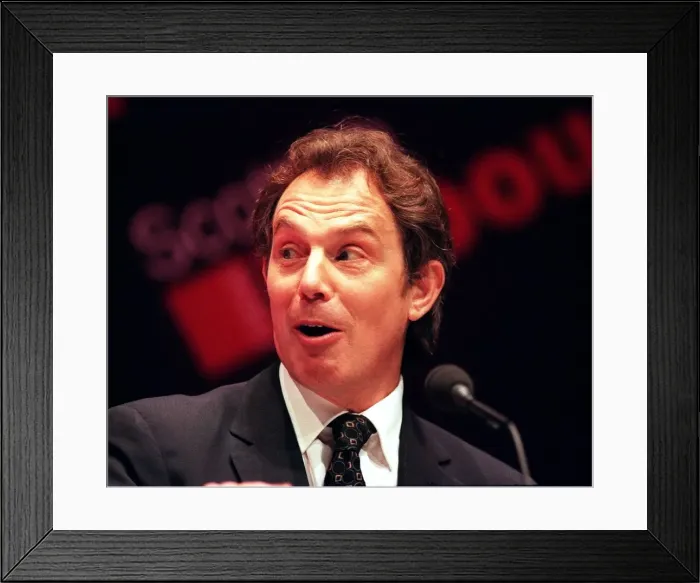 Framed Print : Tony Blair Prime Minister March 1999 at the Scottish Labour Party Conference