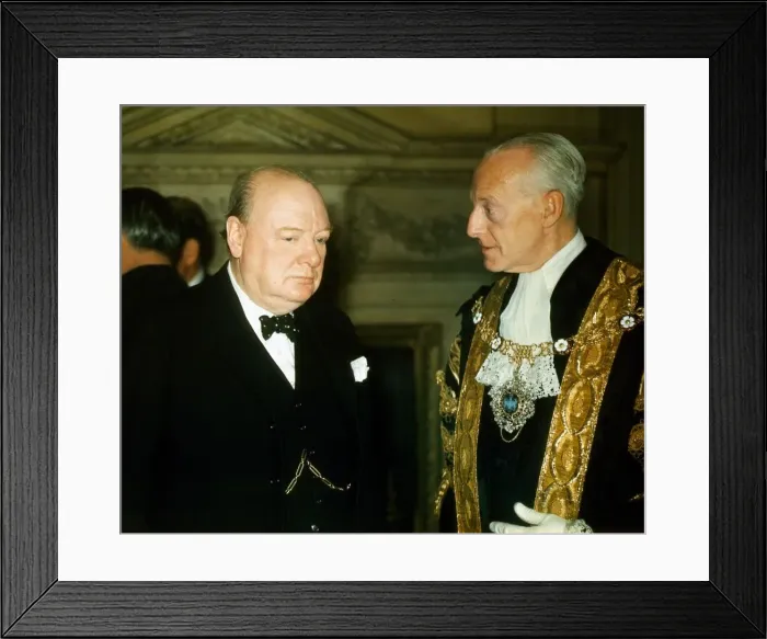 Framed Print : Winston Churchill former British Prime Minister. 1960s Framed Print : Winston Churchill former British Prime Minister. 1960s