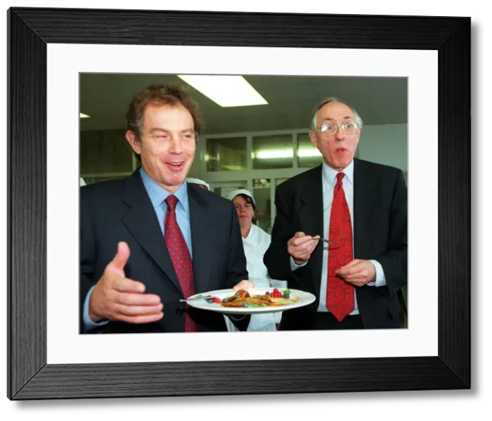 Framed Print : Tony Blair visit November 1998 John Wheatley College Easterhouse Glasgow with Scottish Framed Print : Tony Blair visit November 1998 John Wheatley College Easterhouse Glasgow with Scottish