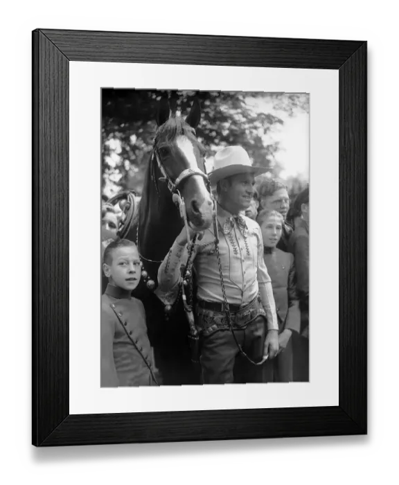 Framed Print : Gene Autry Born September 29th, 1907. Died October 2nd, 1998 Framed Print : Gene Autry Born September 29th, 1907. Died October 2nd, 1998