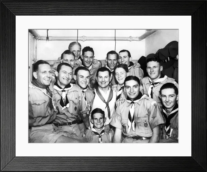 Framed Print : Ralph Reader and his gang. Ralph Reader was a radio star of the forties Framed Print : Ralph Reader and his gang. Ralph Reader was a radio star of the forties