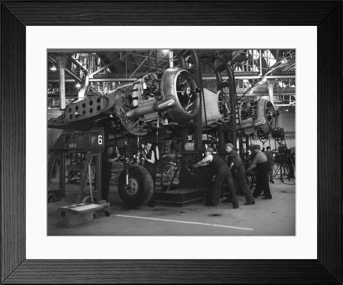Framed Print : Bristol aircraft factory W400 Circa March 1942 This is the factory where