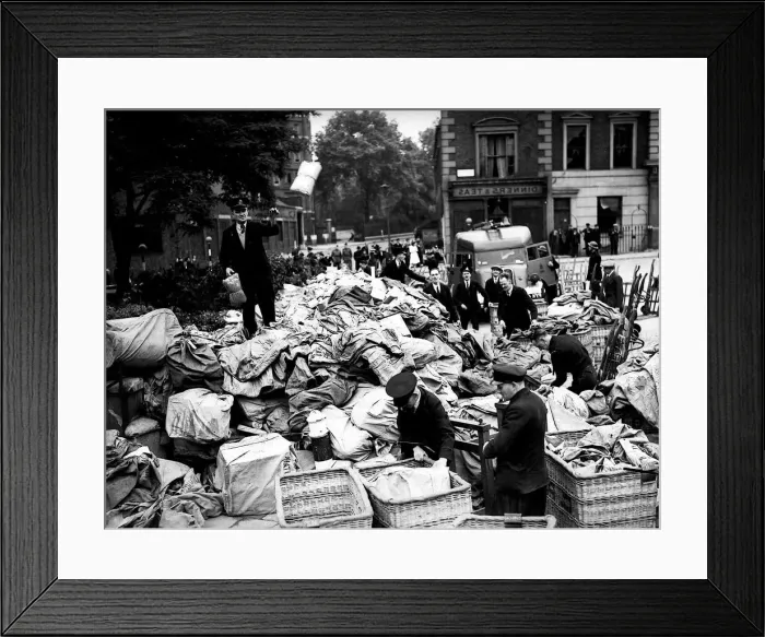 Framed Print : Bomb damage Mount Pleasant London during WW2