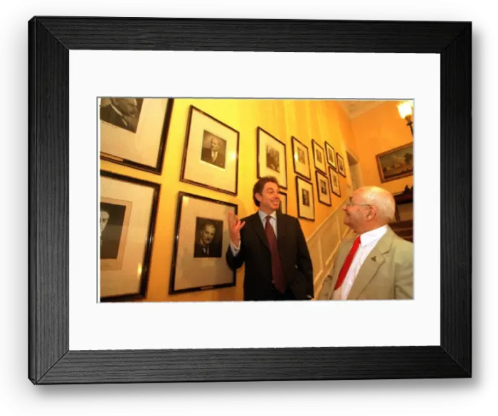 Framed Print : Ted Redgrave with Prime Minister Tony Blair February 1999 Framed Print : Ted Redgrave with Prime Minister Tony Blair February 1999