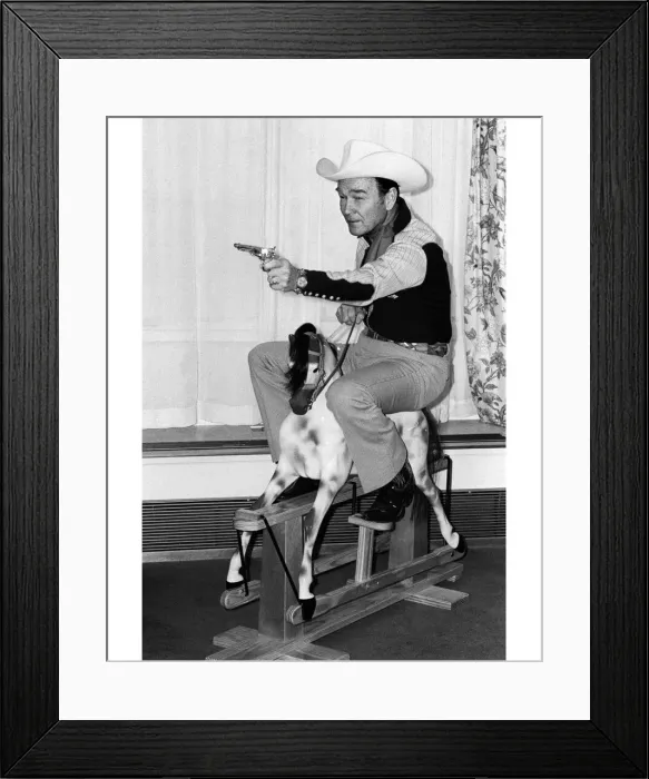 Framed Print : Roy Rogers, The Singing Cowboy'. One half of the famous duo that Framed Print : Roy Rogers, The Singing Cowboy'. One half of the famous duo that