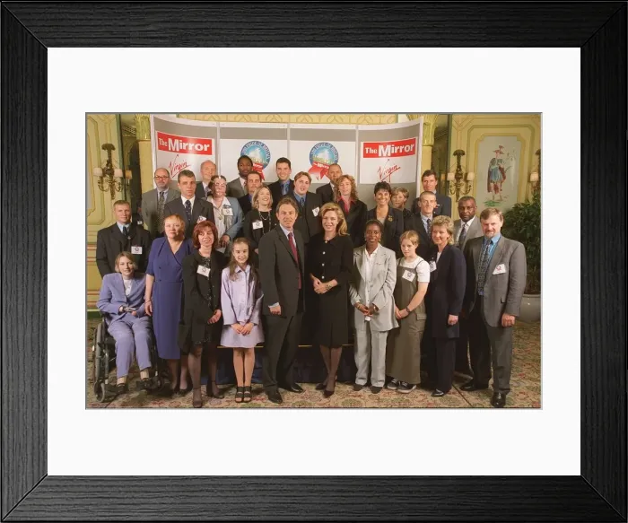 Framed Print : Winners of The Mirror Pride of Britain Awards May 1999 at the Dorchester Hotel, London Framed Print : Winners of The Mirror Pride of Britain Awards May 1999 at the Dorchester Hotel, London