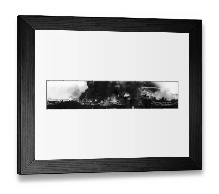 Framed Print : Prices Candle and Nightlight factory fire by flying bomb Framed Print : Prices Candle and Nightlight factory fire by flying bomb