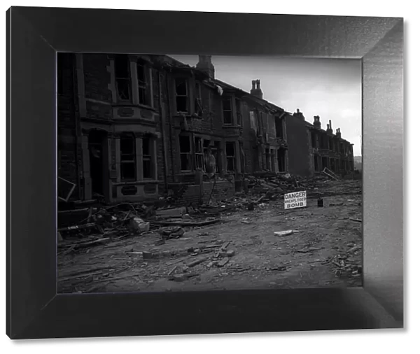Bomb Damage in Bristol after air raid during WW2 5th January 1941 A Bristol