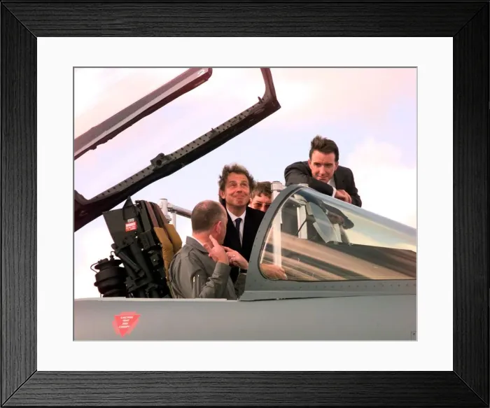 Framed Print : Tony Blair and Peter Mandelson Farnborough Air Show 1998 Framed Print : Tony Blair and Peter Mandelson Farnborough Air Show 1998