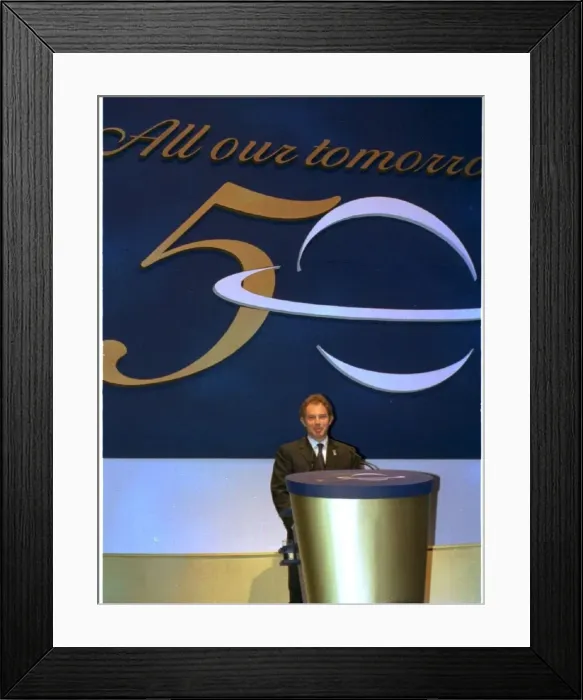 Framed Print : The Prime Minister spoke at the National Health Service Conference at Earls Court to Framed Print : The Prime Minister spoke at the National Health Service Conference at Earls Court to