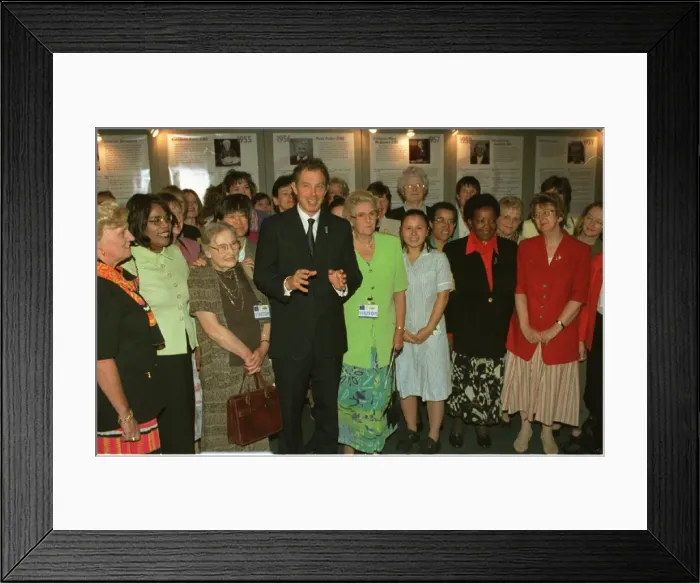 Framed Print : The Prime Minister spoke at the National Health Service conference at Earls Court to