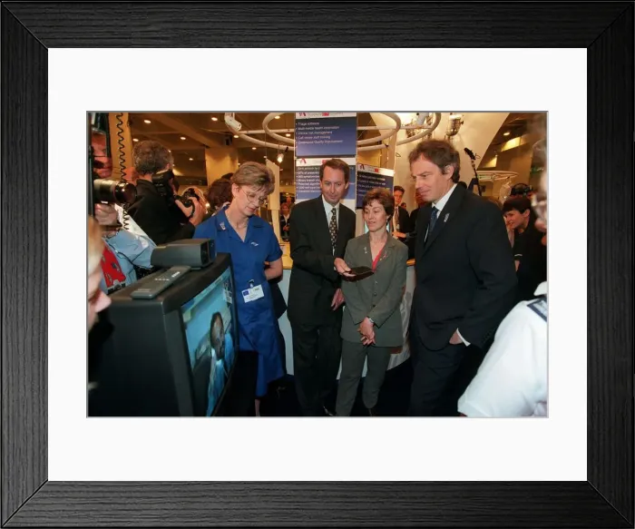 Framed Print : Tony Blair Prime Minister July 1998, at Earls Court show where he will be giving a speech Framed Print : Tony Blair Prime Minister July 1998, at Earls Court show where he will be giving a speech