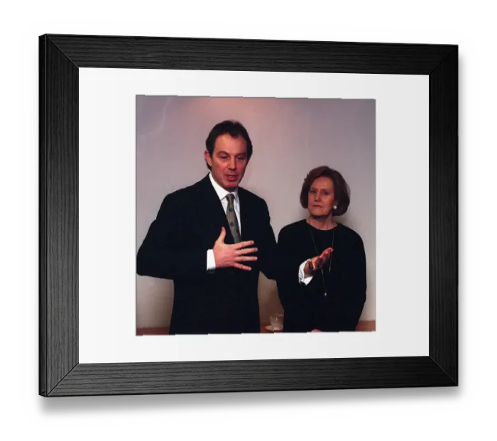 Framed Print : Tony Blair makes a speech to the Party workers at the opening of John Smith House Framed Print : Tony Blair makes a speech to the Party workers at the opening of John Smith House