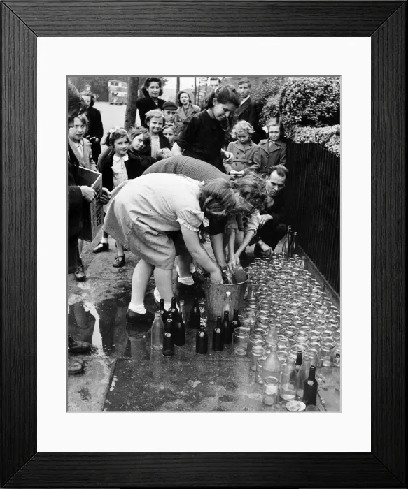 Framed Print : WW2 Since D-Day people in East Ham have been working together to provide a Framed Print : WW2 Since D-Day people in East Ham have been working together to provide a