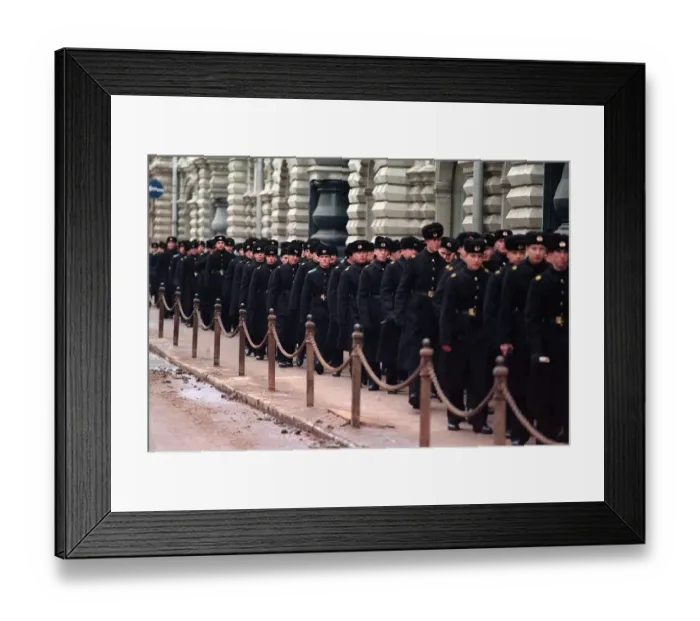 Framed Print : Moscow Army February 1990