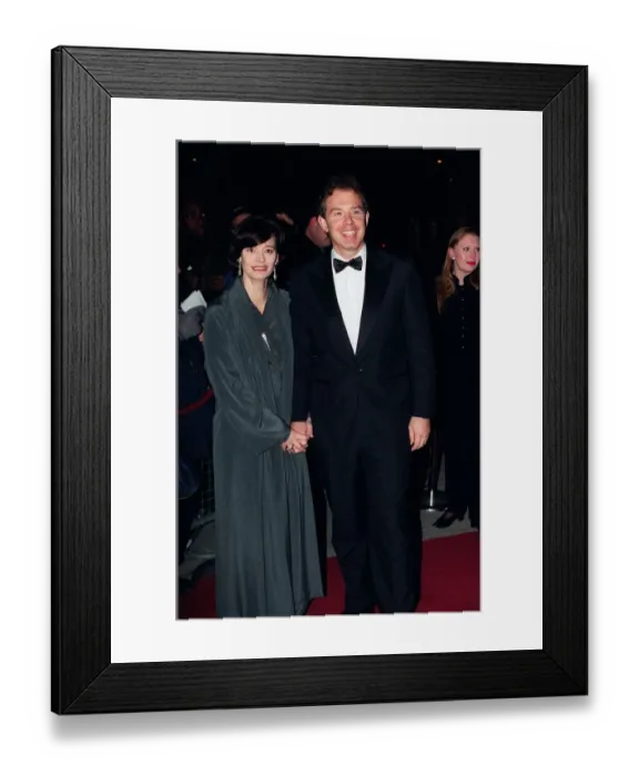 Framed Print : Tony Blair and wife Cherie at Comedy Awards 1996 Framed Print : Tony Blair and wife Cherie at Comedy Awards 1996